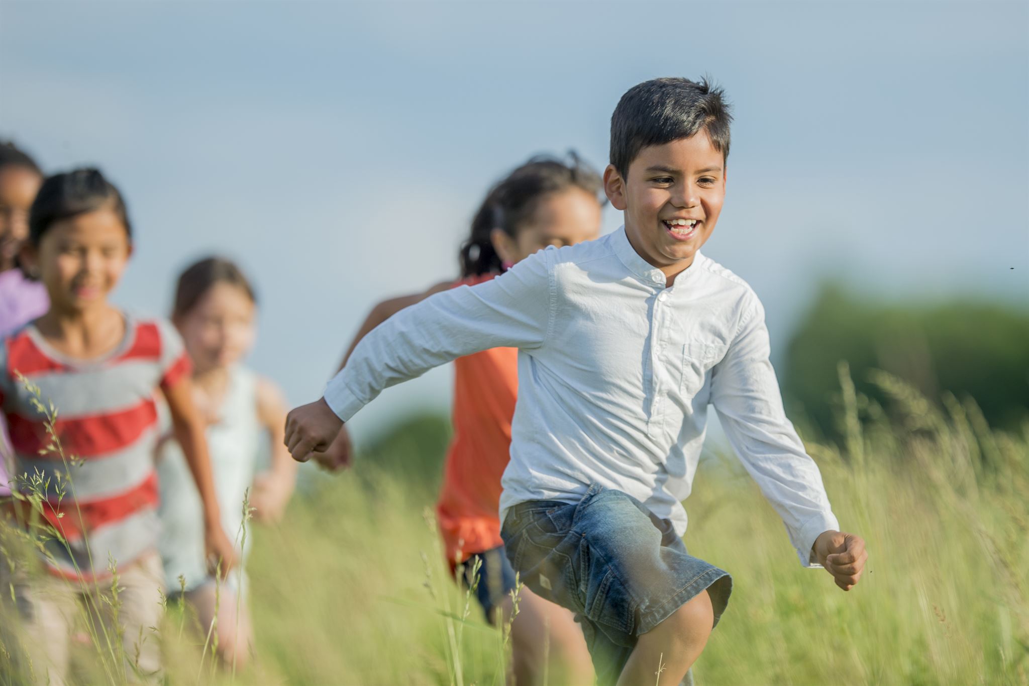 Children enjoying outdoor activities